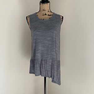 Gibson Gray Asymmetrical Tank Top